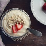 Creamy with natural fruits and red cherry